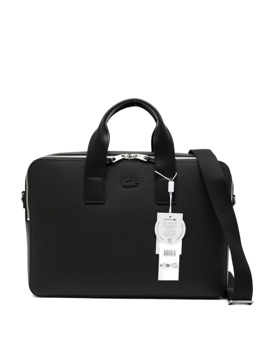 Lacoste Chantaco laptoptas Zwart