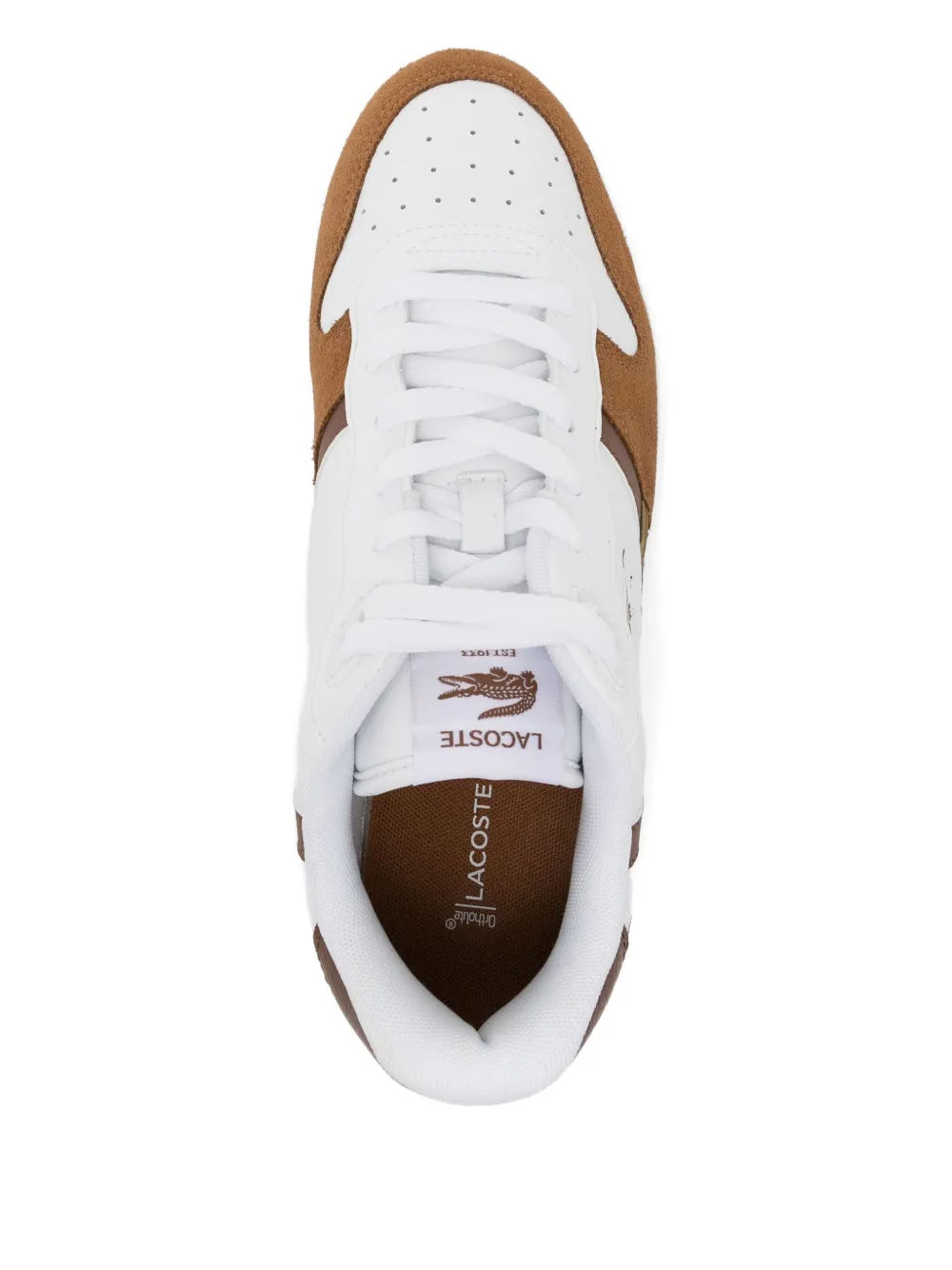 Lacoste T-clip Set Leather Trainers In Brown