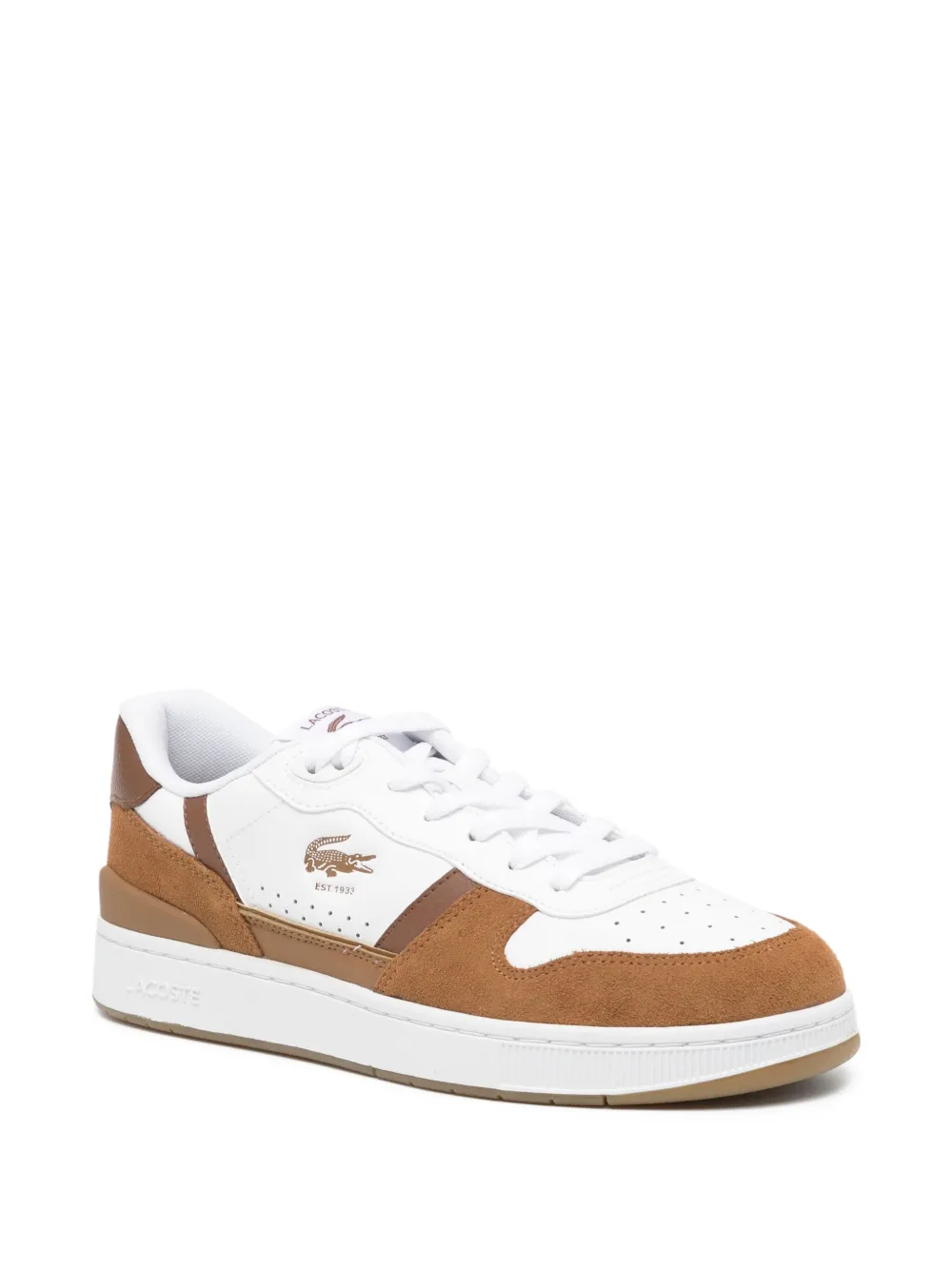 Lacoste T-Clip set leather trainers White
