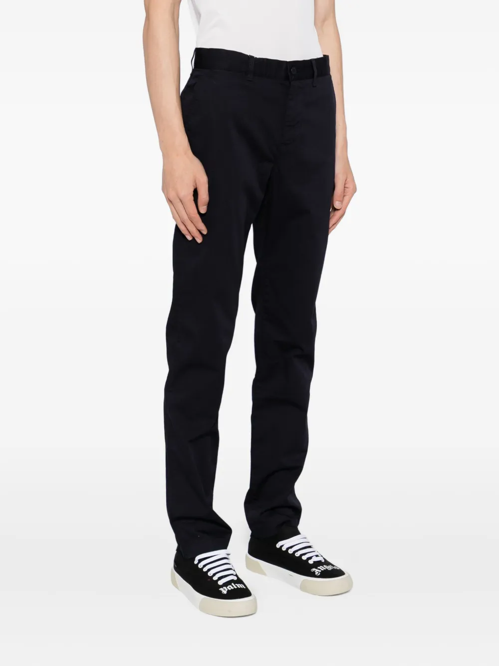 Lacoste Broek van katoenblend Blauw
