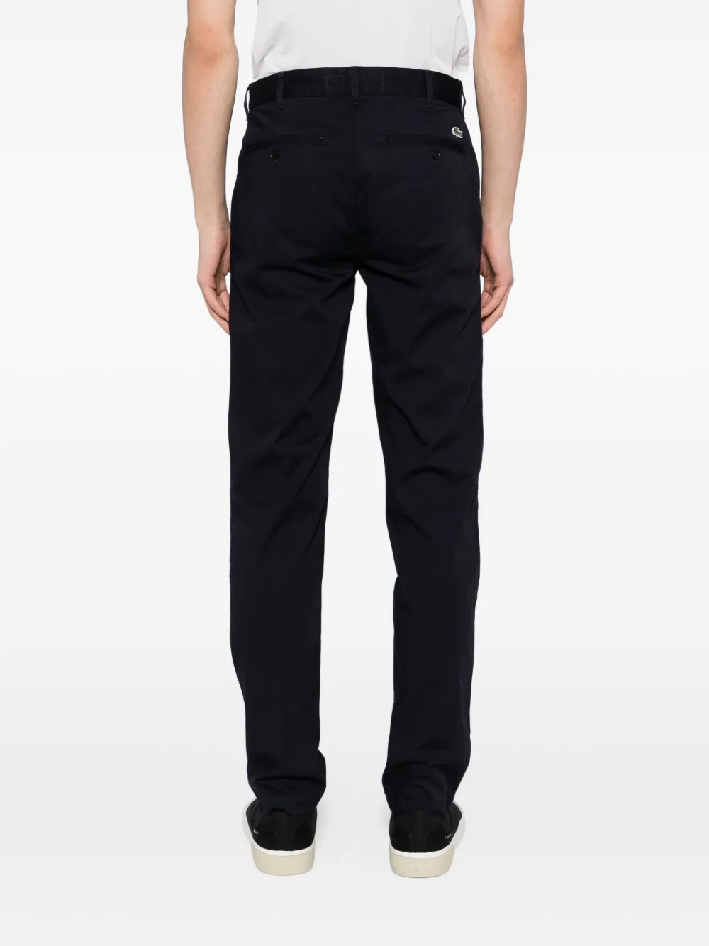 Lacoste Broek van katoenblend Blauw