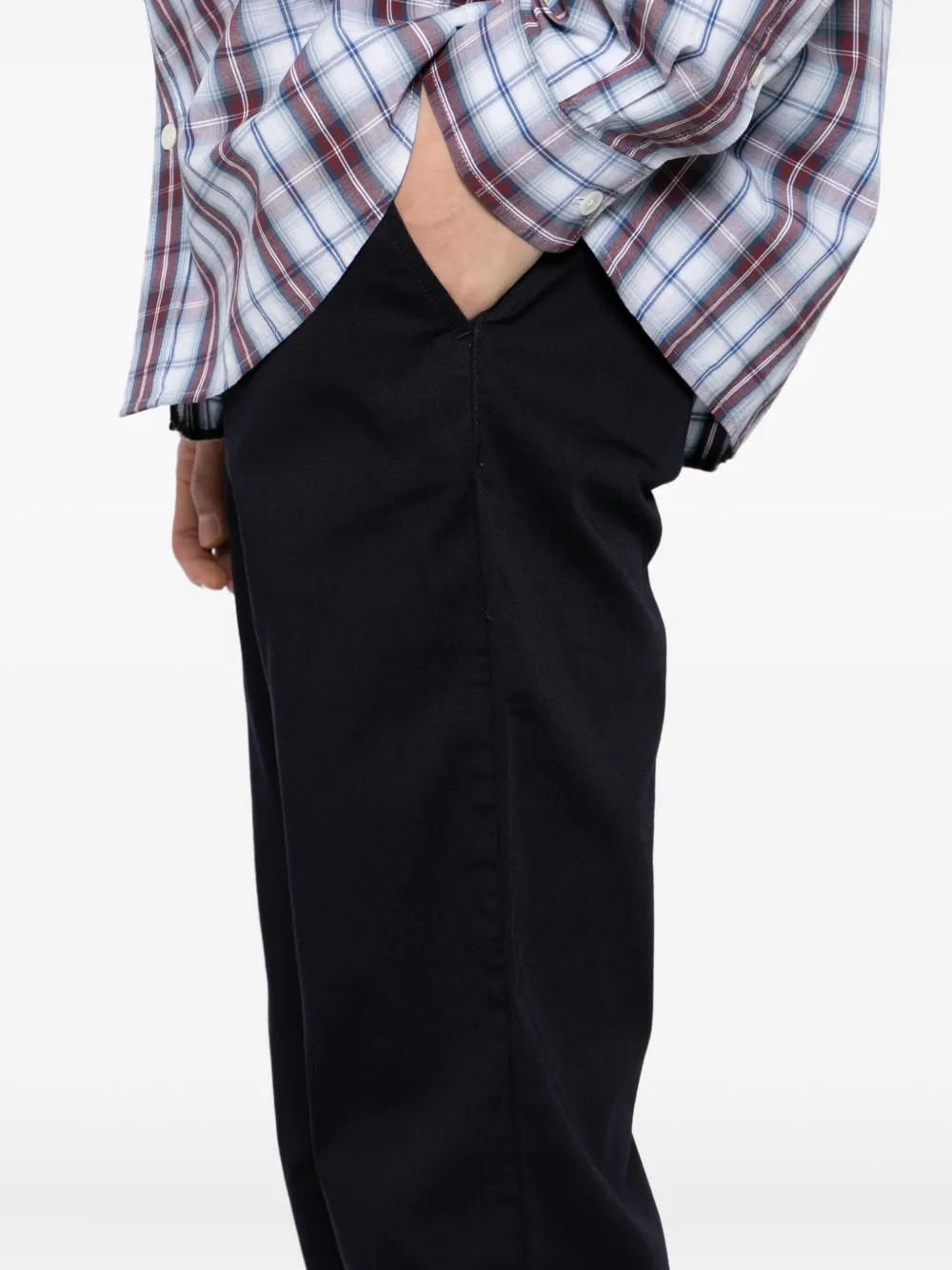 Lacoste Broek van katoenblend Blauw