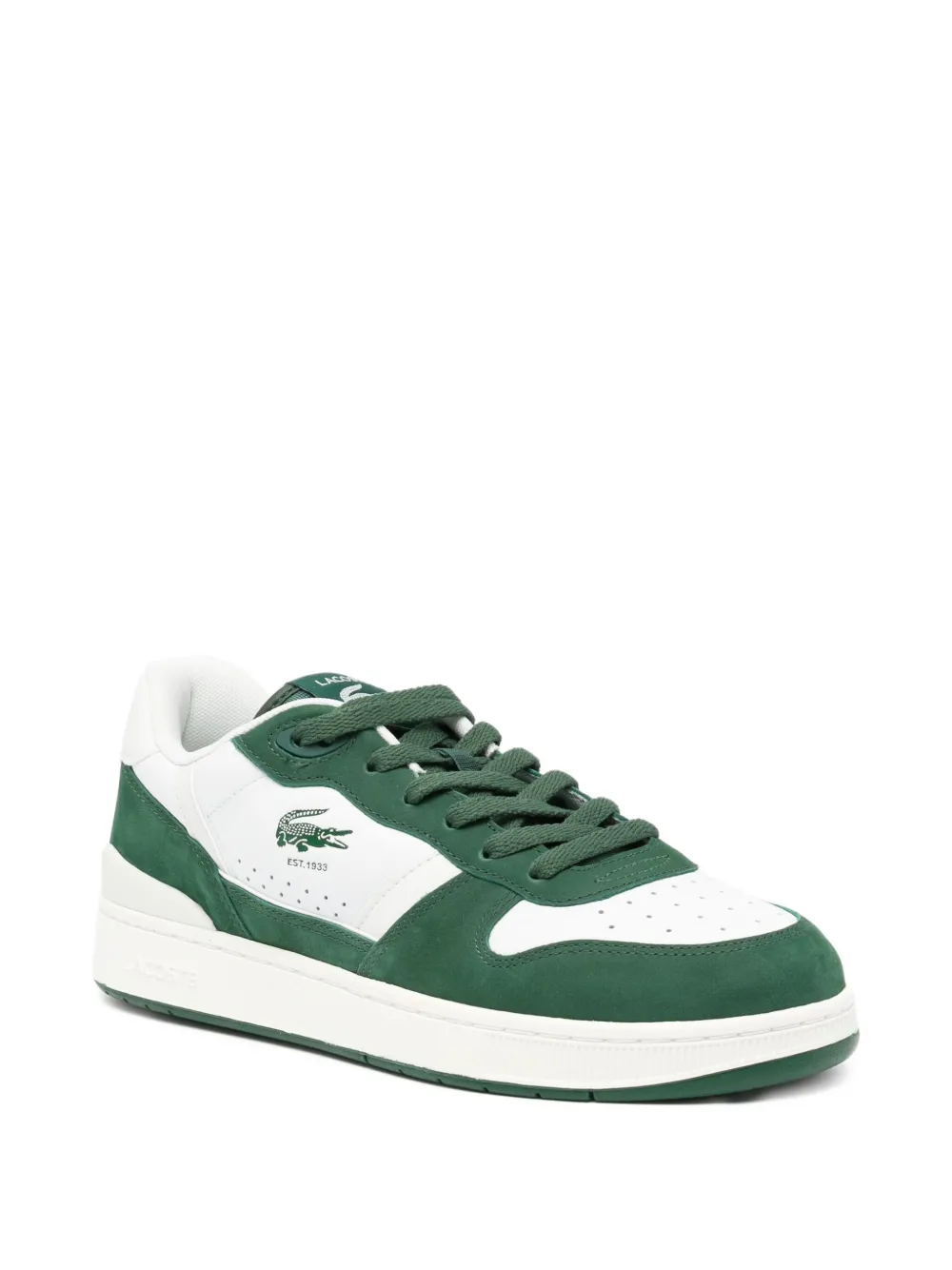 Lacoste T-clip Set Leather Trainers In Green