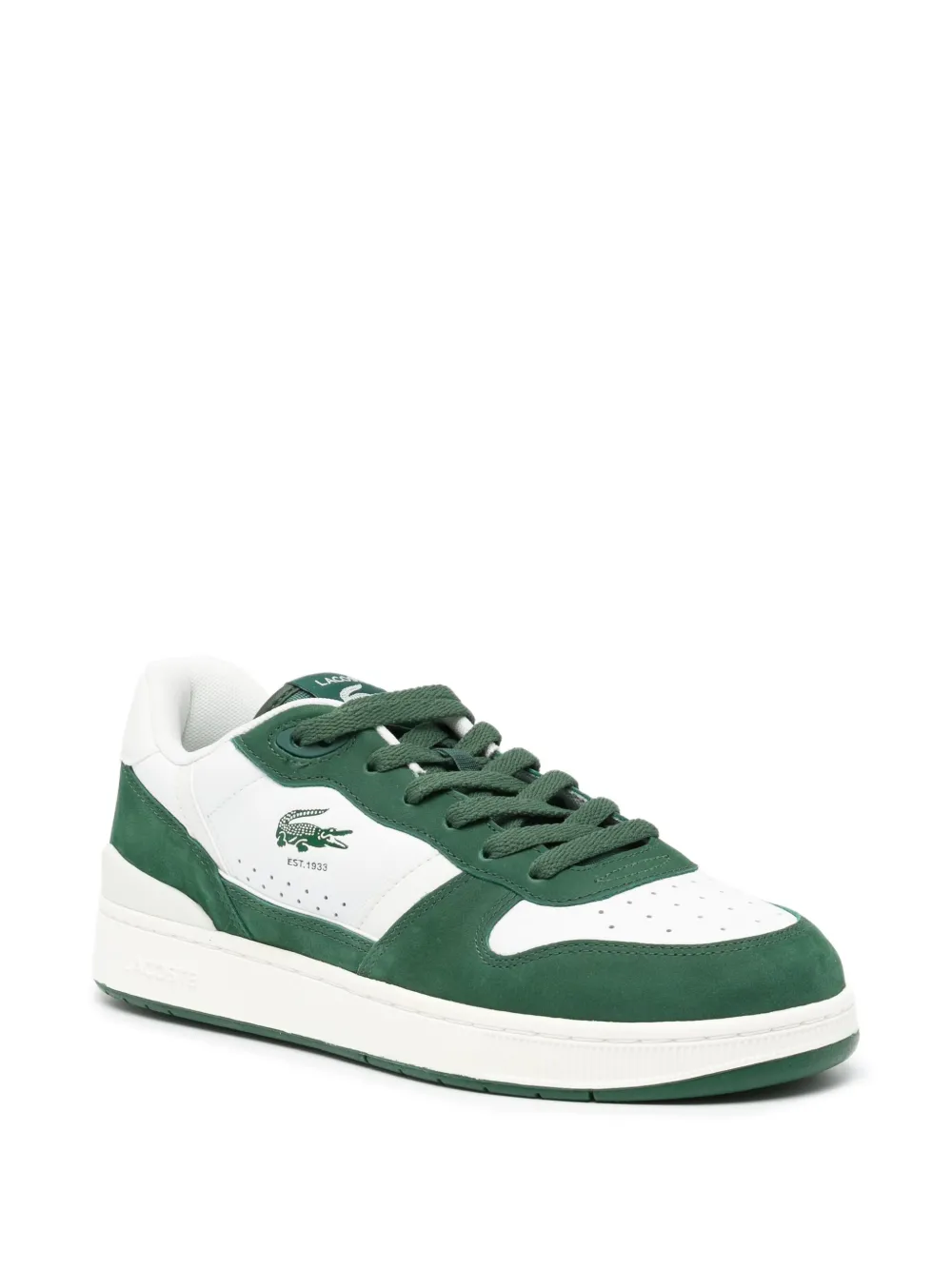 Lacoste T-Clip set leather trainers Green