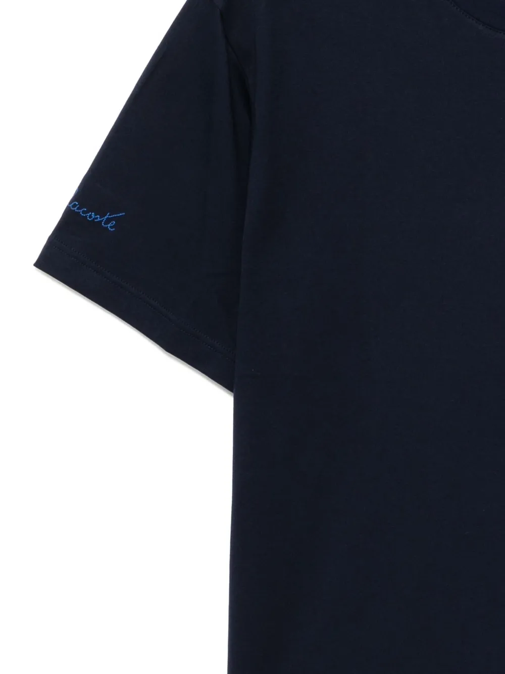 Lacoste T-shirt met geborduurd logo Blauw