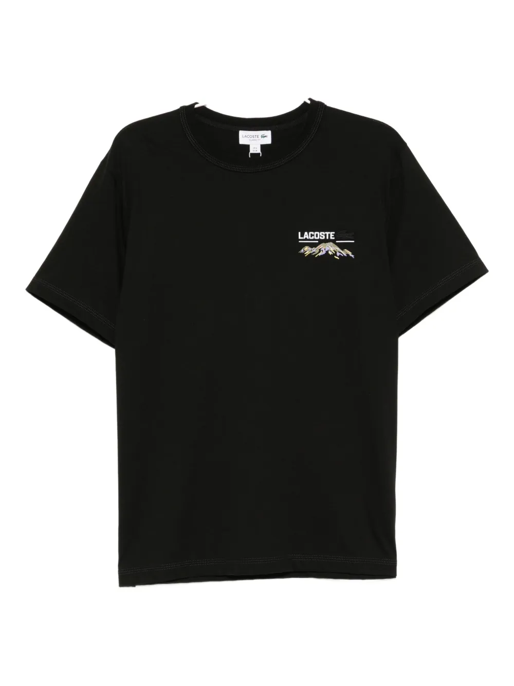 Lacoste Katoenen T-shirt Zwart
