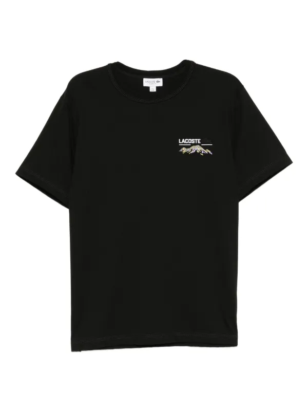 アイラブ　ラコステ LACOSTE ブラック Tシャツ サイズ40 Lacoste コットン Tシャツ | ブラック | FARFETCH JP