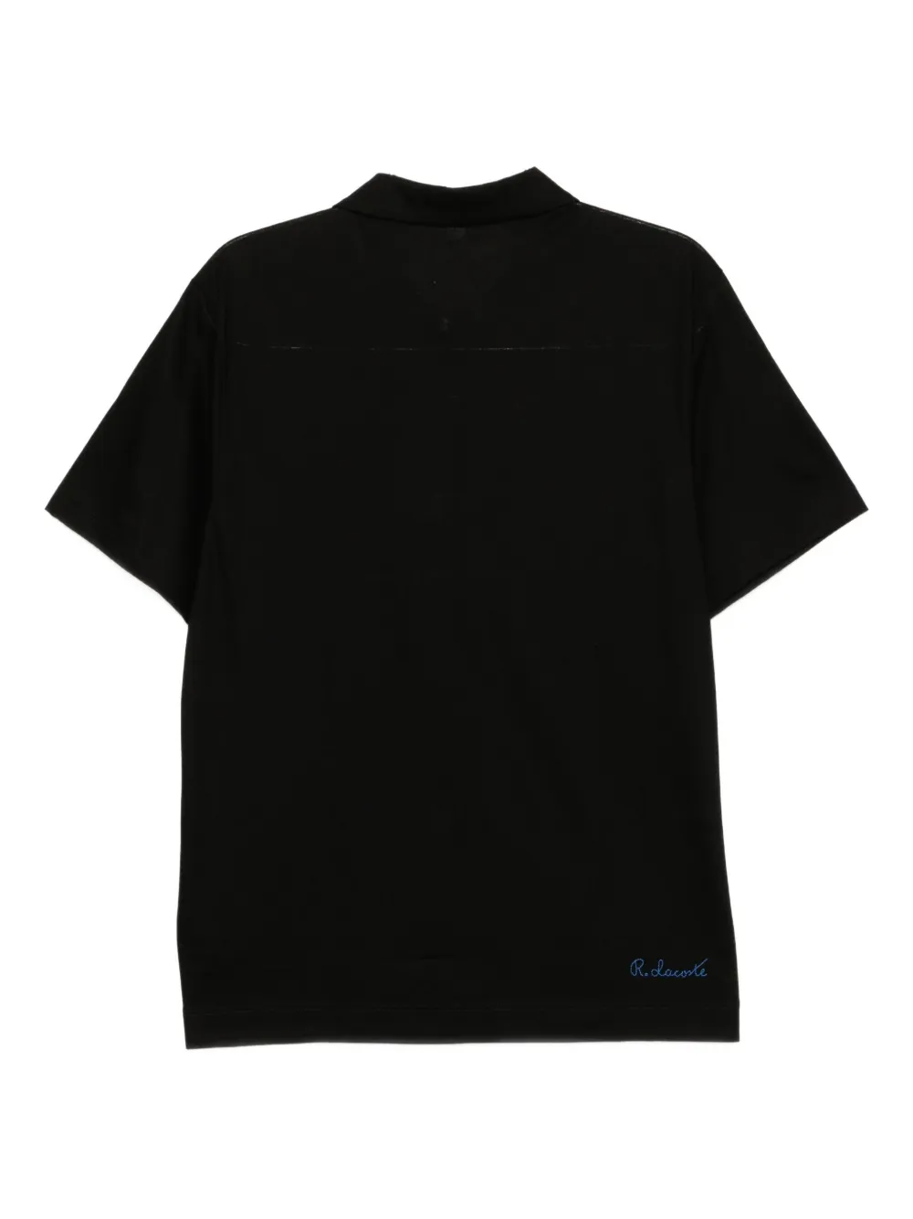 Lacoste Poloshirt met geborduurd logo - Zwart