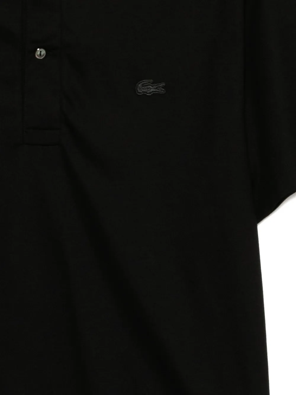 Lacoste Poloshirt met geborduurd logo Zwart