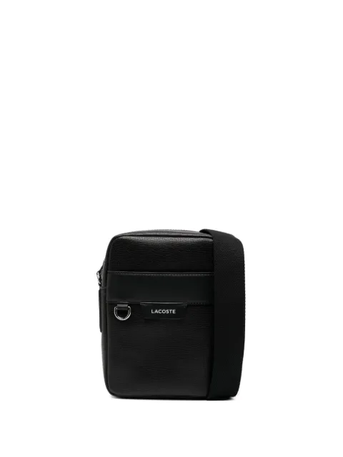 Lacoste Ossian leather messenger bag