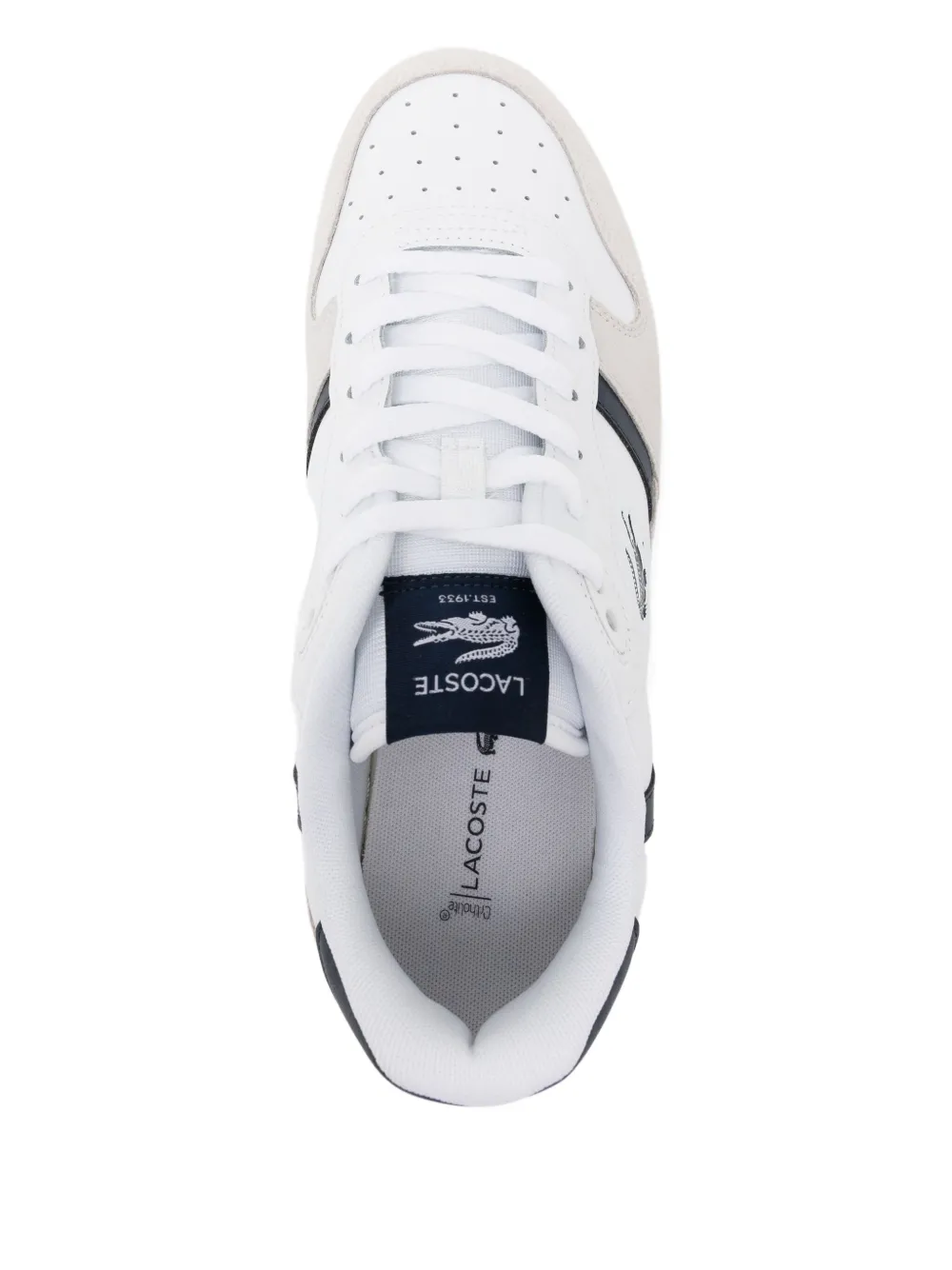 Lacoste T-Clip set leather trainers White