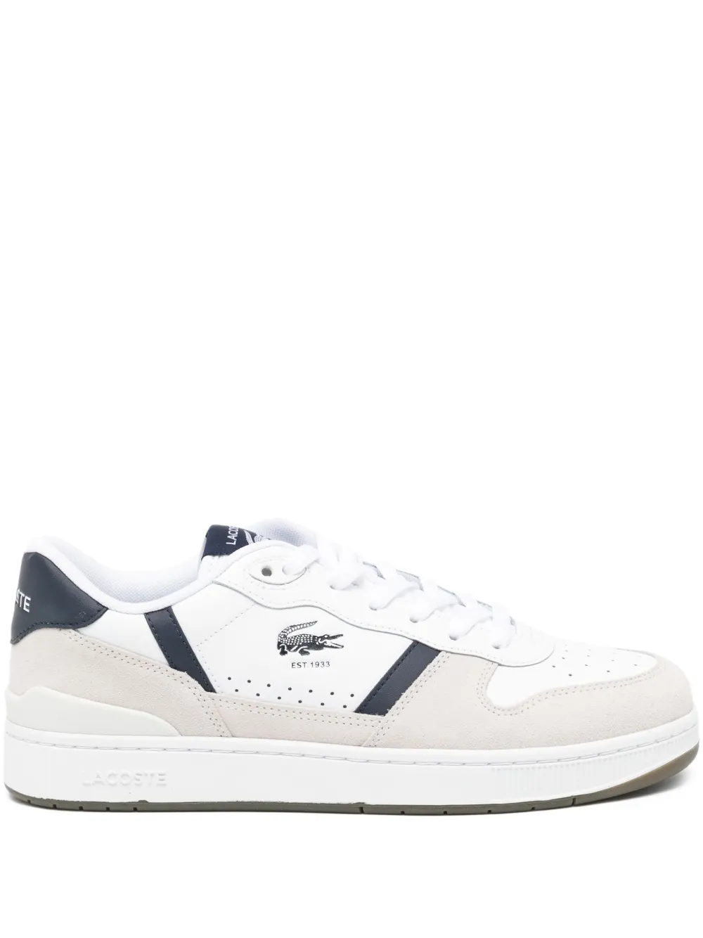 Lacoste T-Clip set leren sneakers Wit