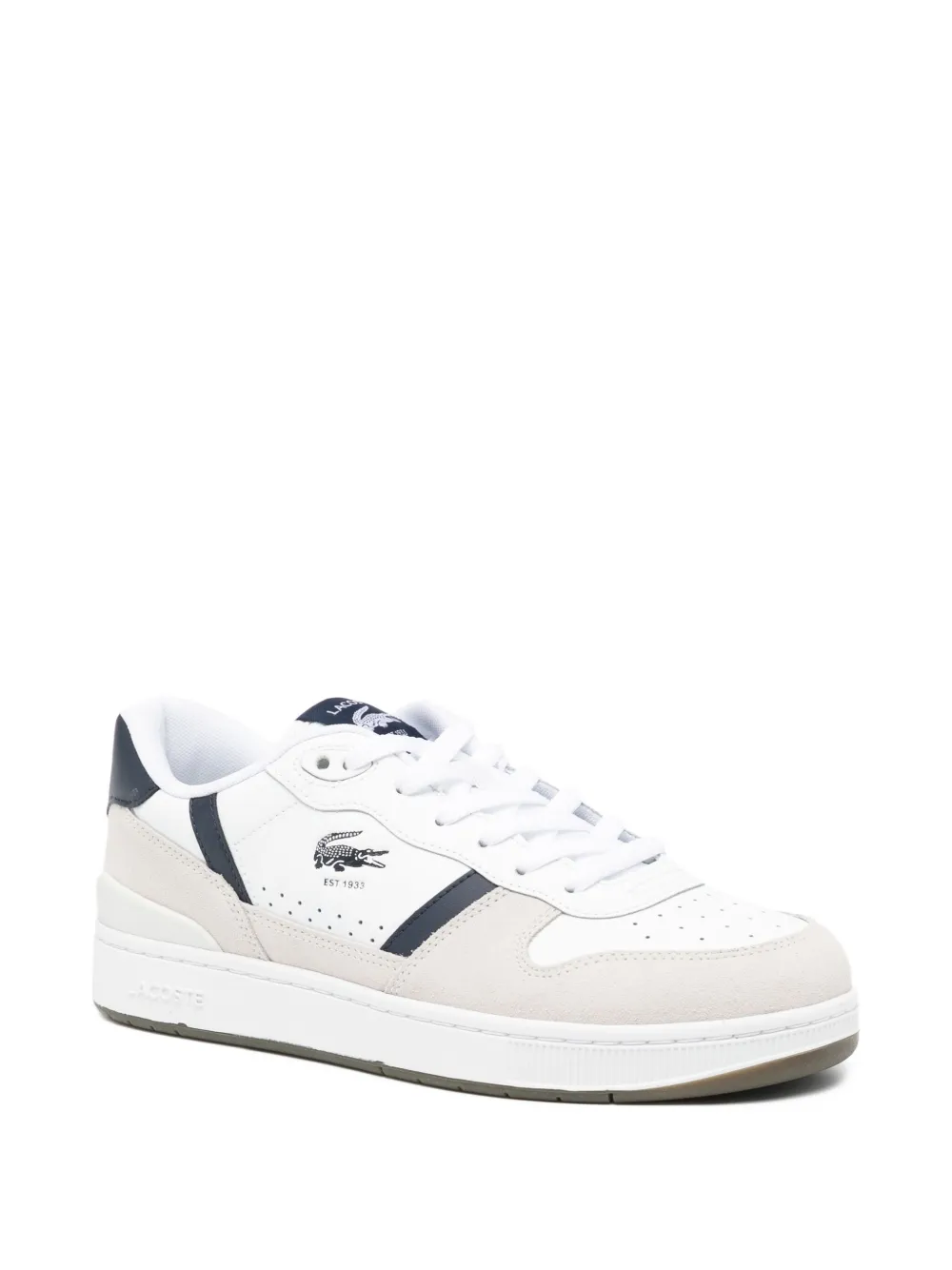 Lacoste T-Clip set leather trainers White