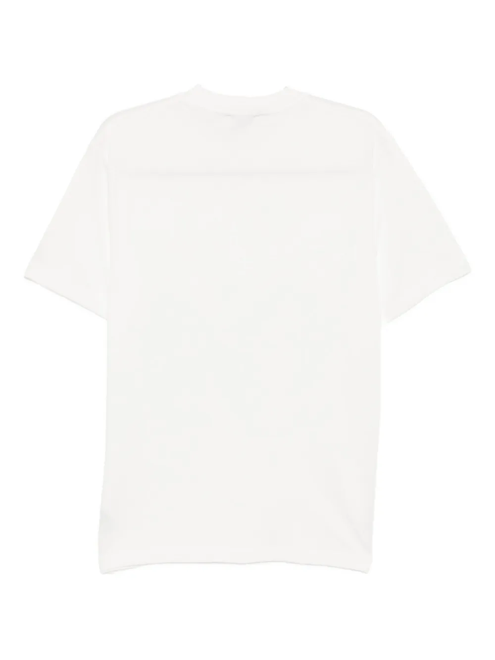Lacoste Piqué T-shirt met geribbelde hals Wit