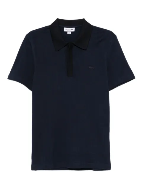 Lacoste Polo in cotone con applicazione logo
