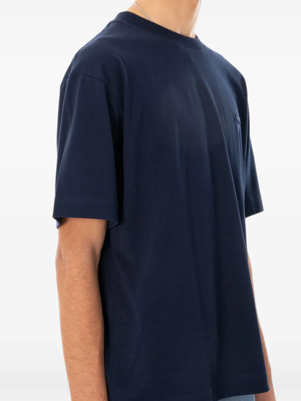 Lacoste T-shirt met logopatch Blauw