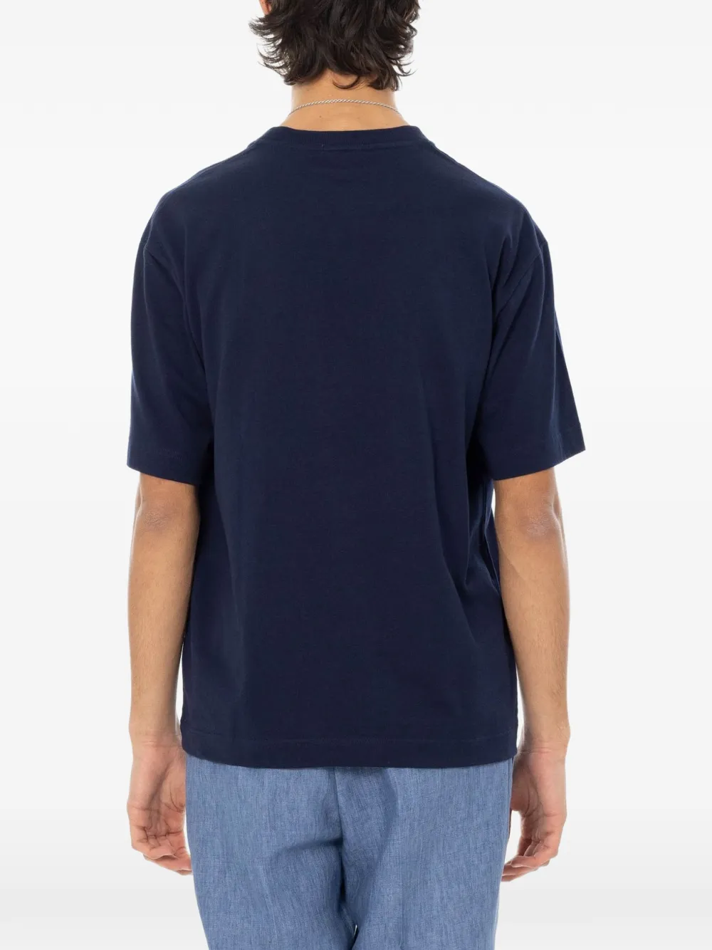 Lacoste T-shirt met logopatch Blauw
