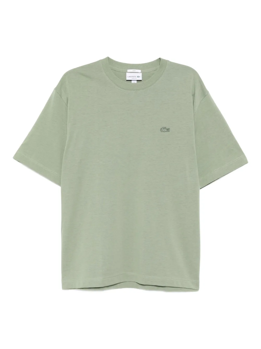 Lacoste Logo-appliqué Cotton T-shirt In Blue