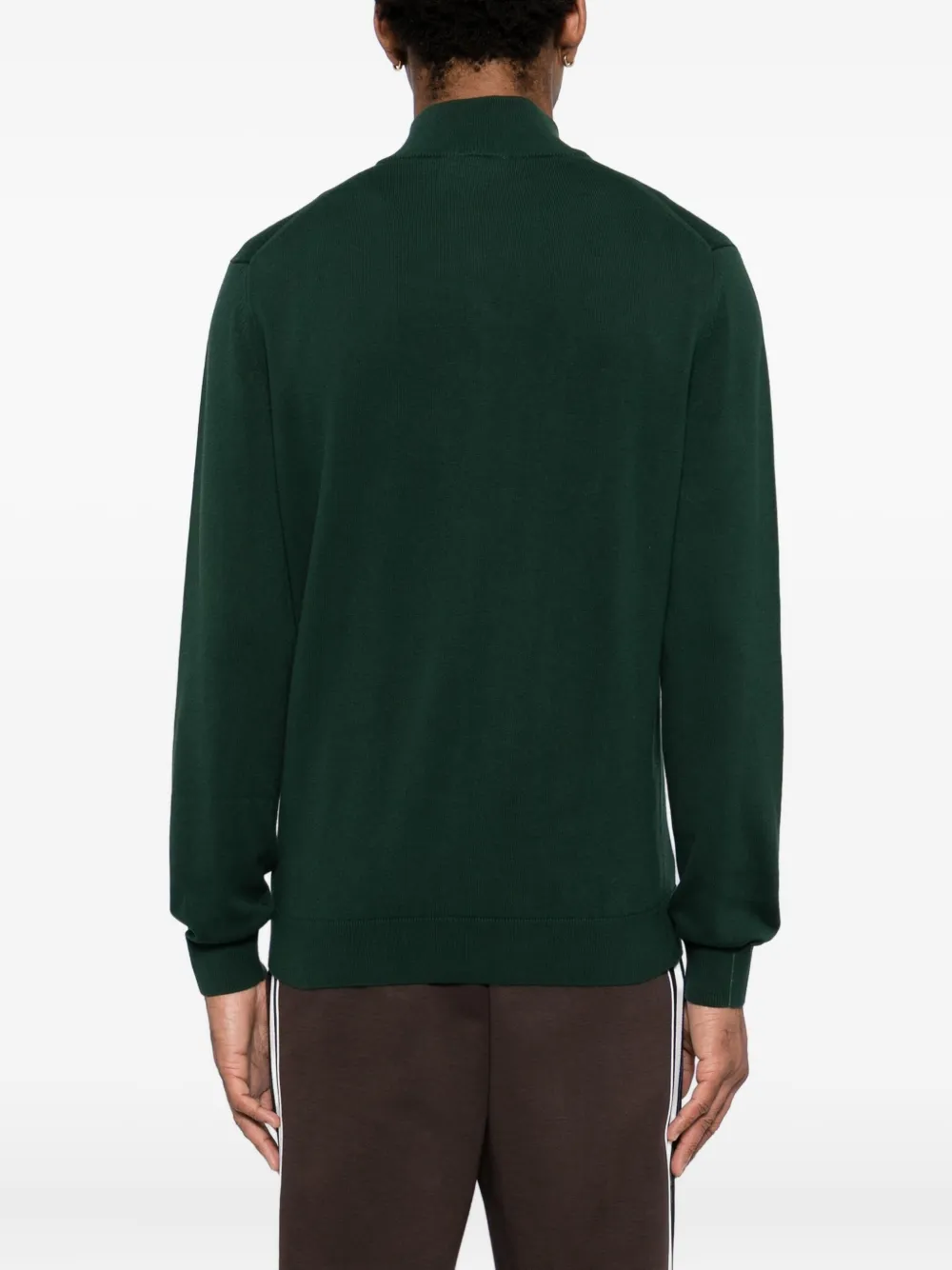 Lacoste Logo-embroidered Sweatshirt In Green