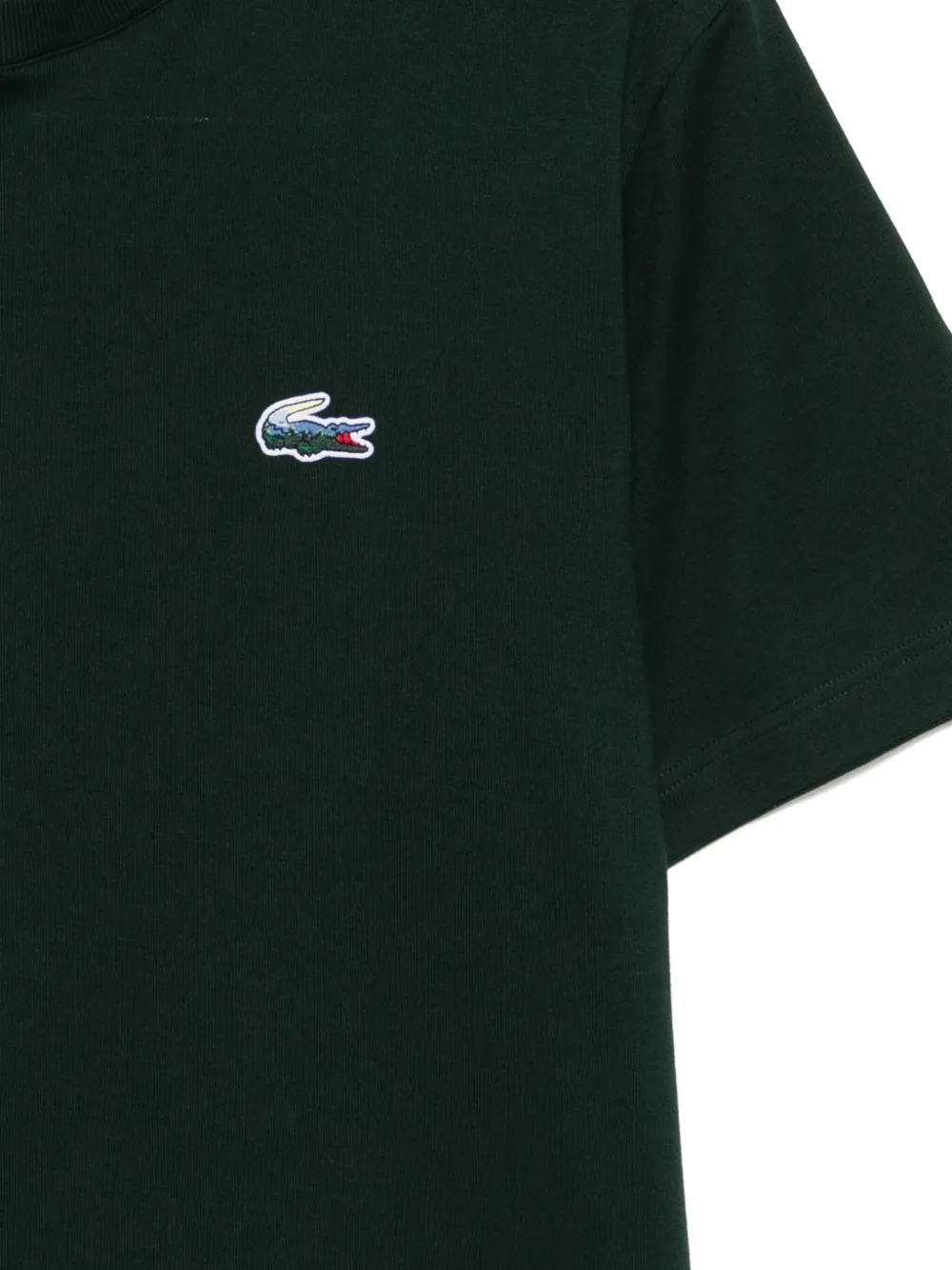 Lacoste T-shirt met geborduurd logo Groen
