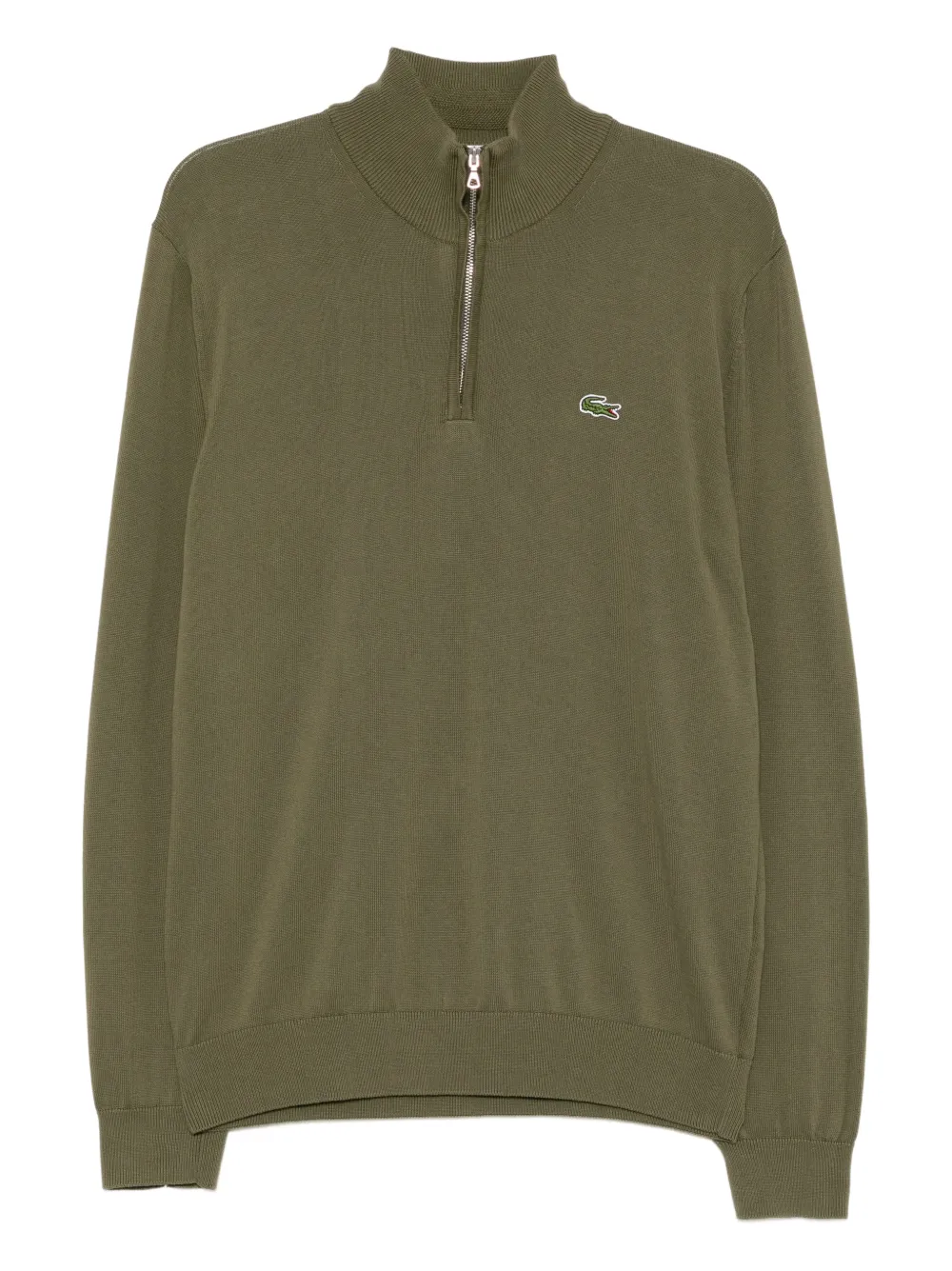 Lacoste cotton high-neck jumper - Verde