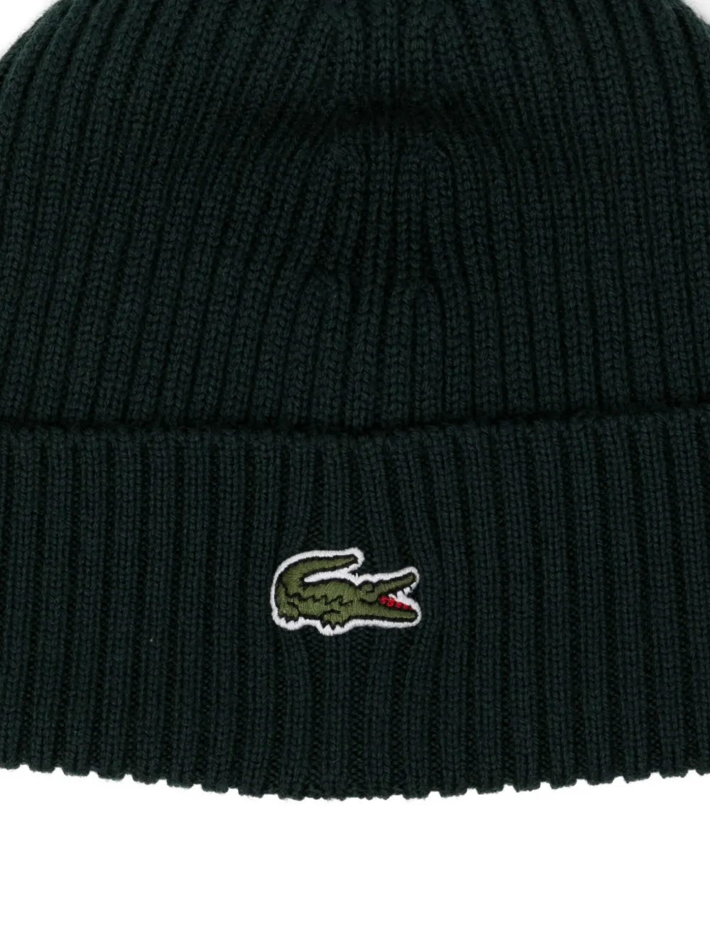 Lacoste Muts met geborduurd logo Groen