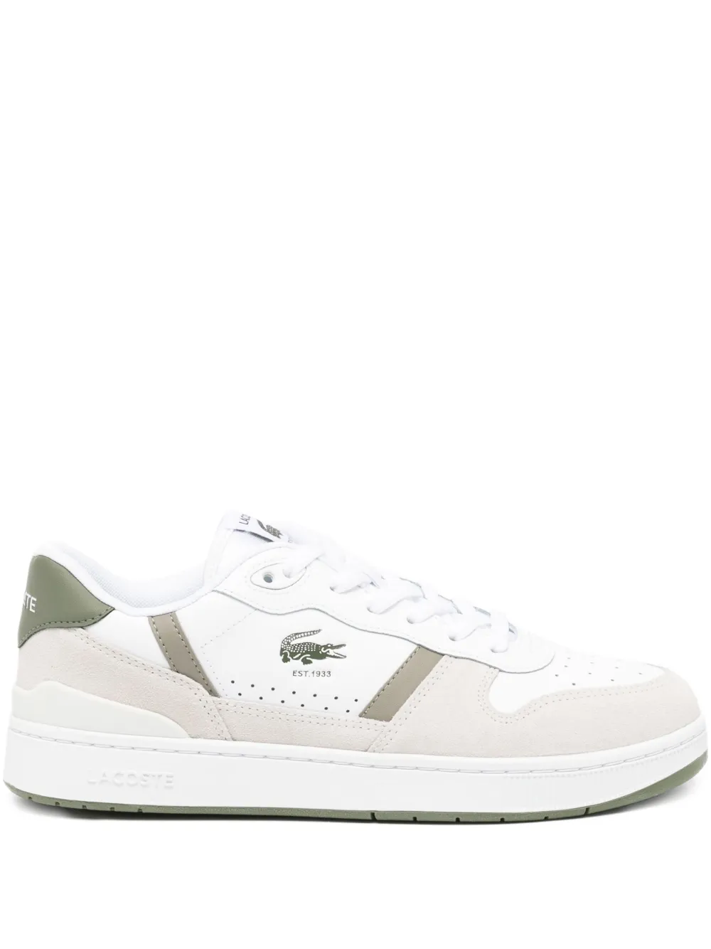 Lacoste T-Clip set leren sneakers Wit