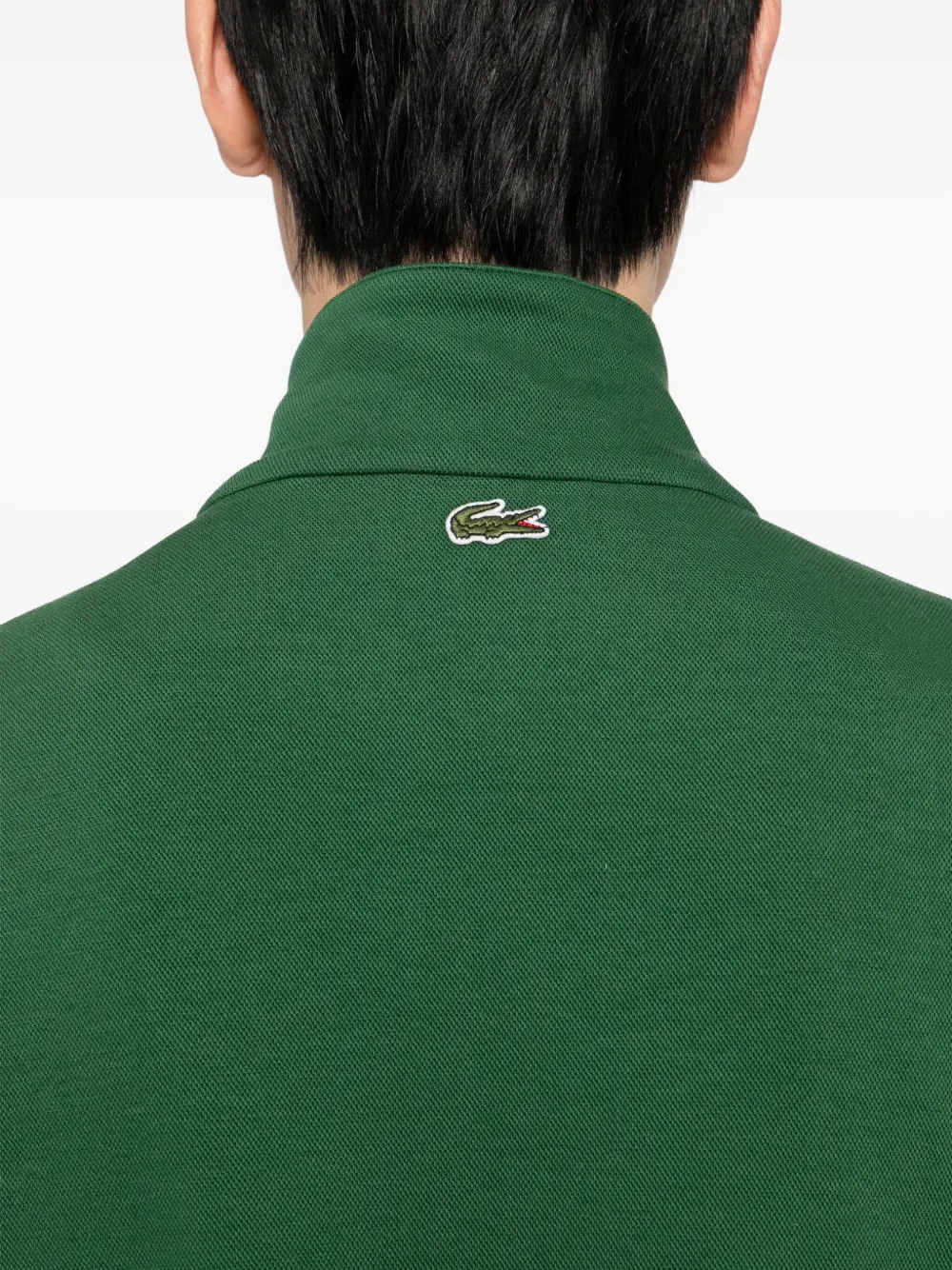 Lacoste Logo-patch Sweatshirt In Green