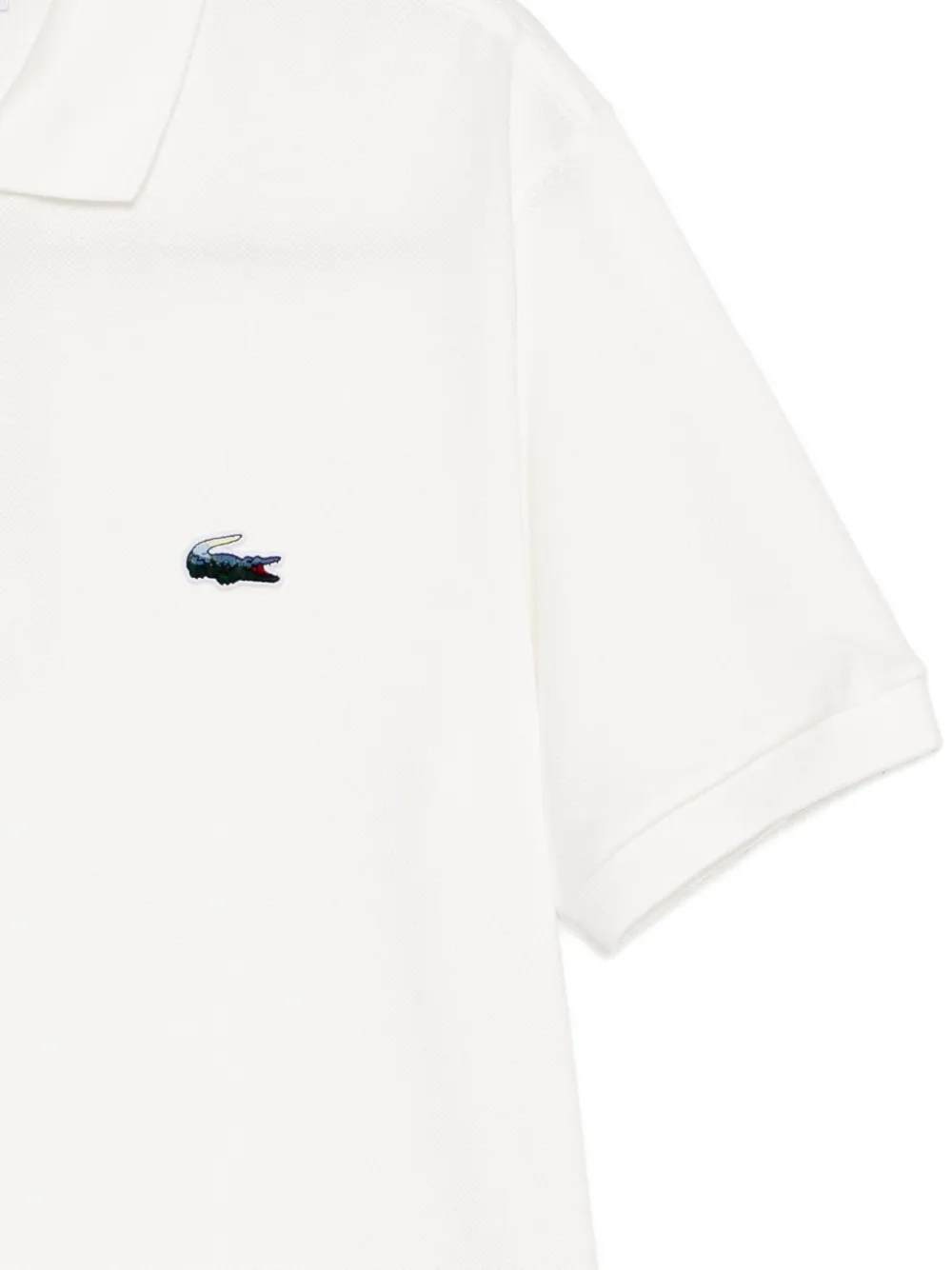 Lacoste Poloshirt met geborduurd logo Wit