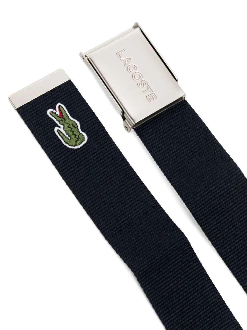 Lacoste Riem met gegraveerde gesp - Blauw
