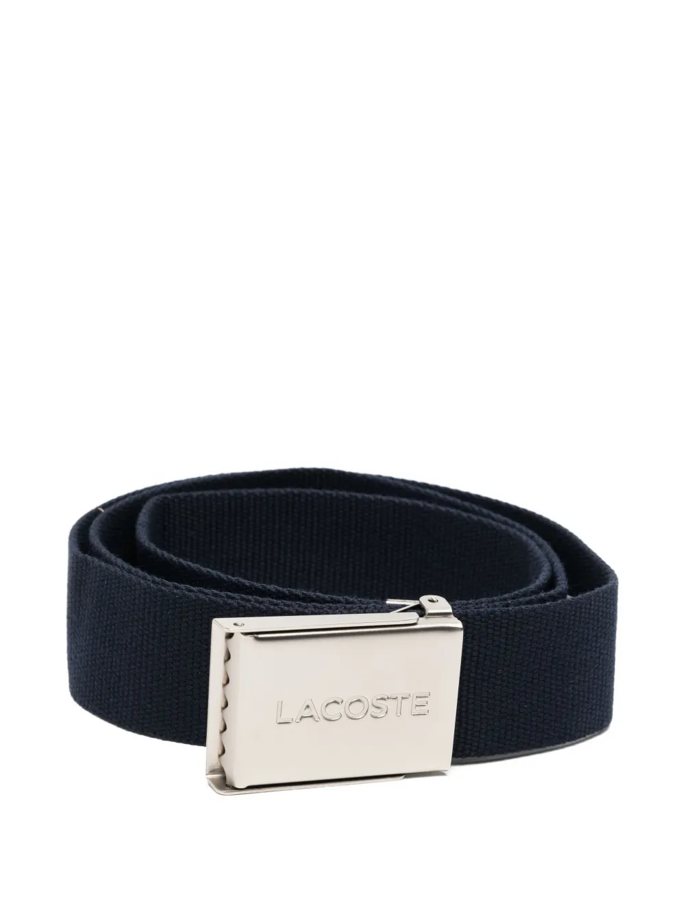 Lacoste Riem met gegraveerde gesp Blauw