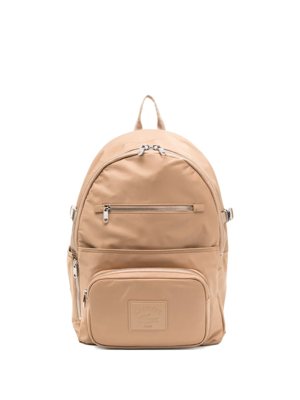 Lacoste Rugzak met logoplakkaat Bruin