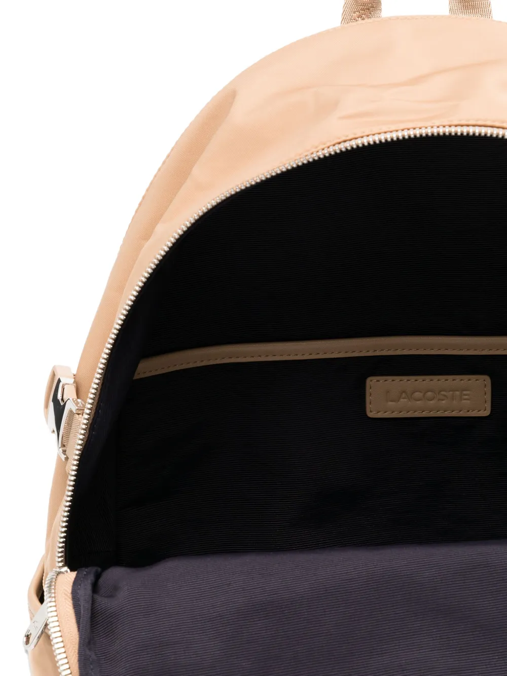 Lacoste Rugzak met logoplakkaat Bruin