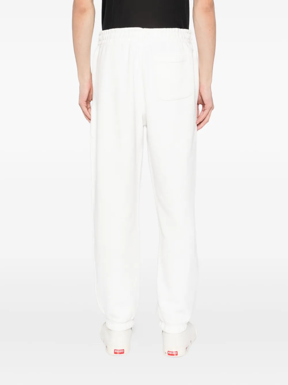 Lacoste Broek met geborduurd logo Wit