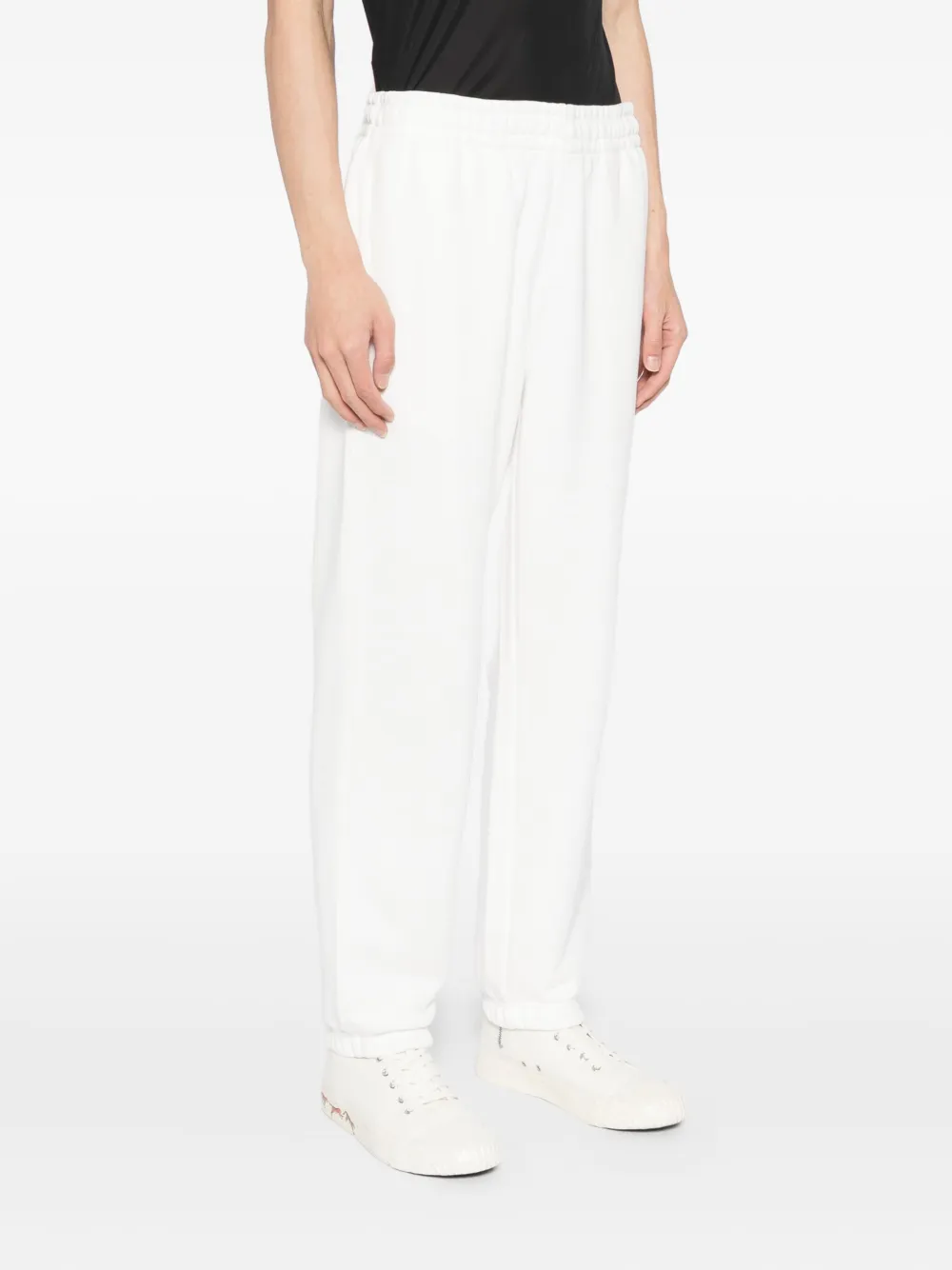 Lacoste Broek met geborduurd logo Wit