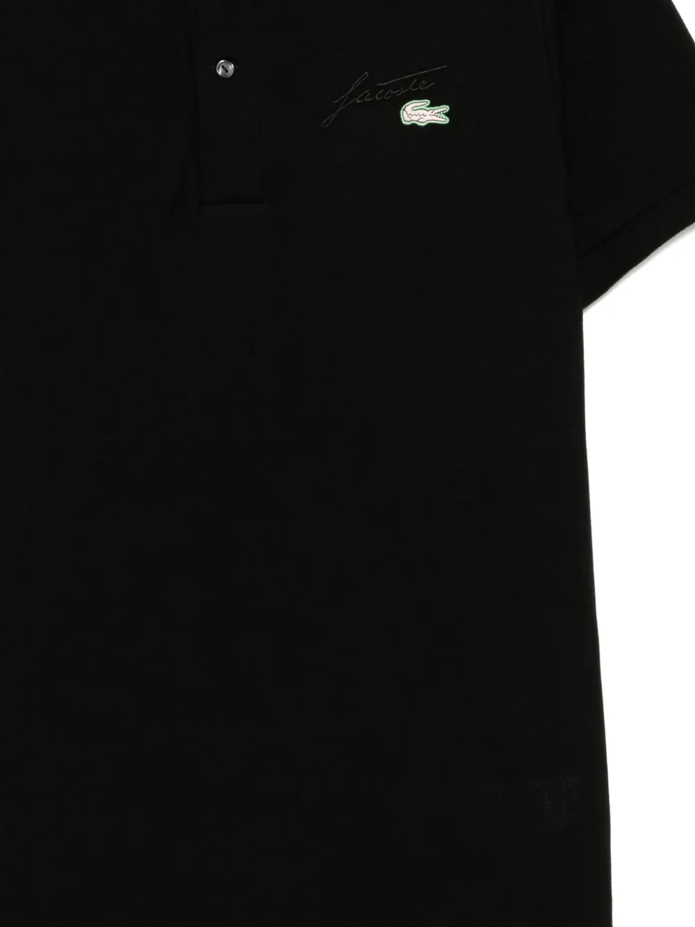 Lacoste Poloshirt met geborduurd logo Zwart