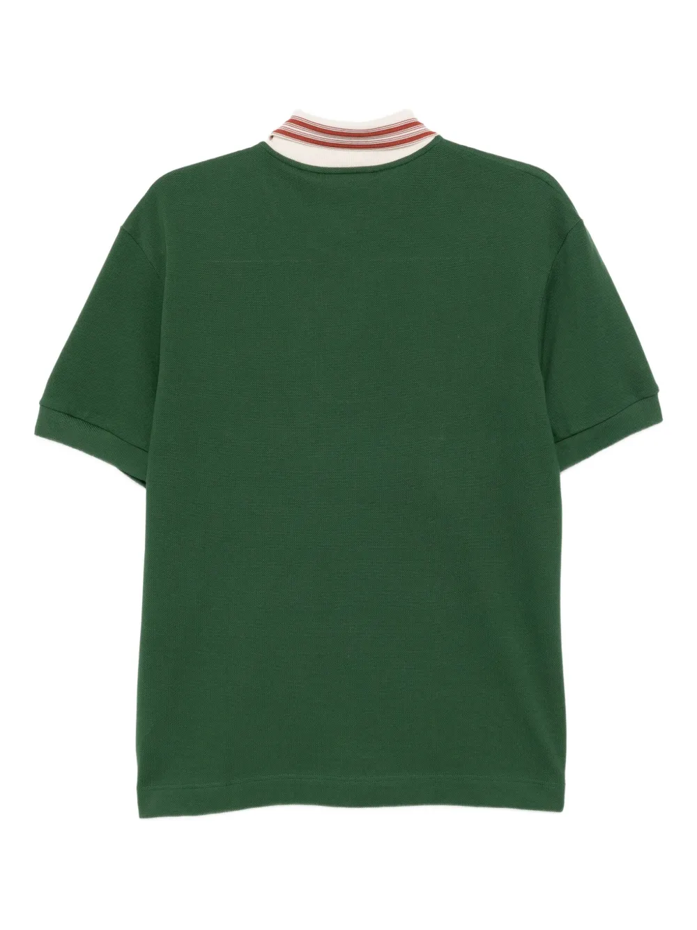 Lacoste Poloshirt met gestreepte kraag - Groen