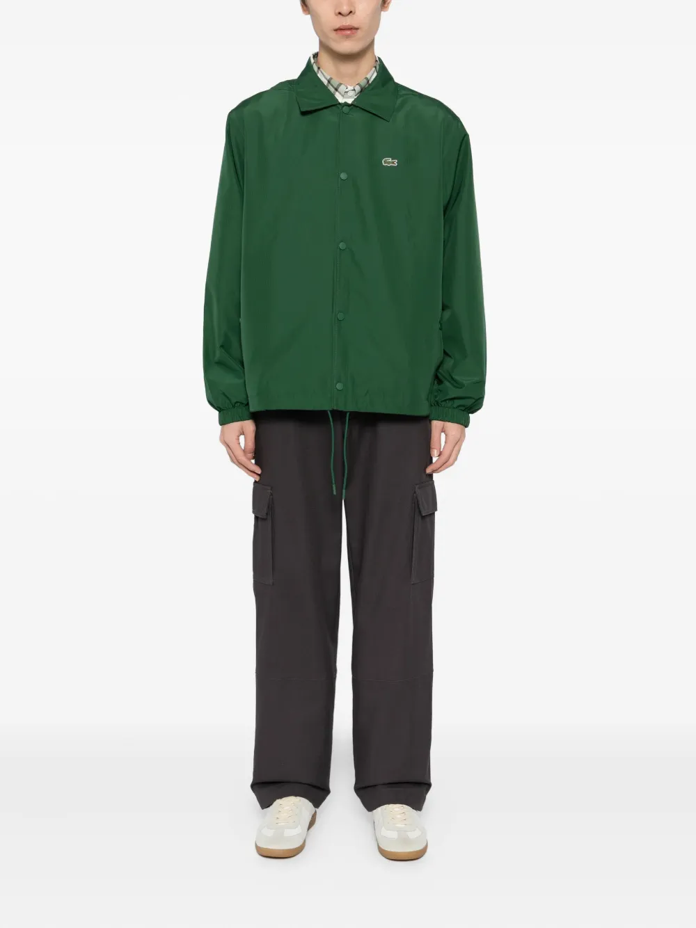 Lacoste chamarra con logo bordado | Sobrecamisas | Image 2