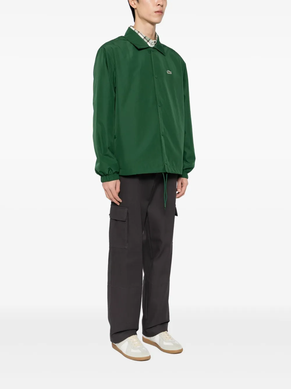 Lacoste Jack met geborduurd logo Groen