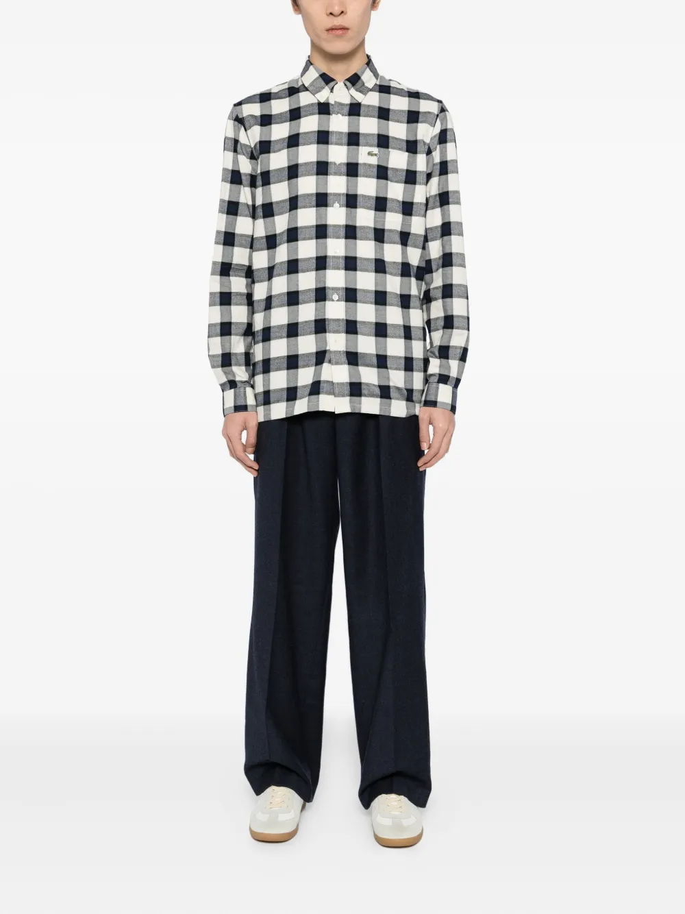 Lacoste plaid shirt - Blauw