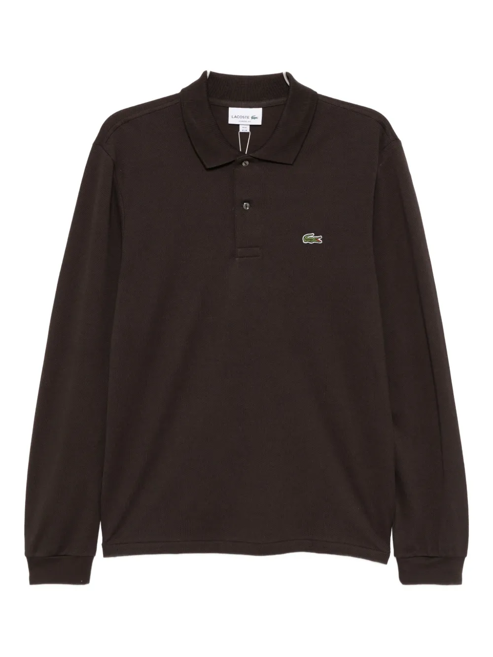 Lacoste Poloshirt met geborduurd logo Bruin