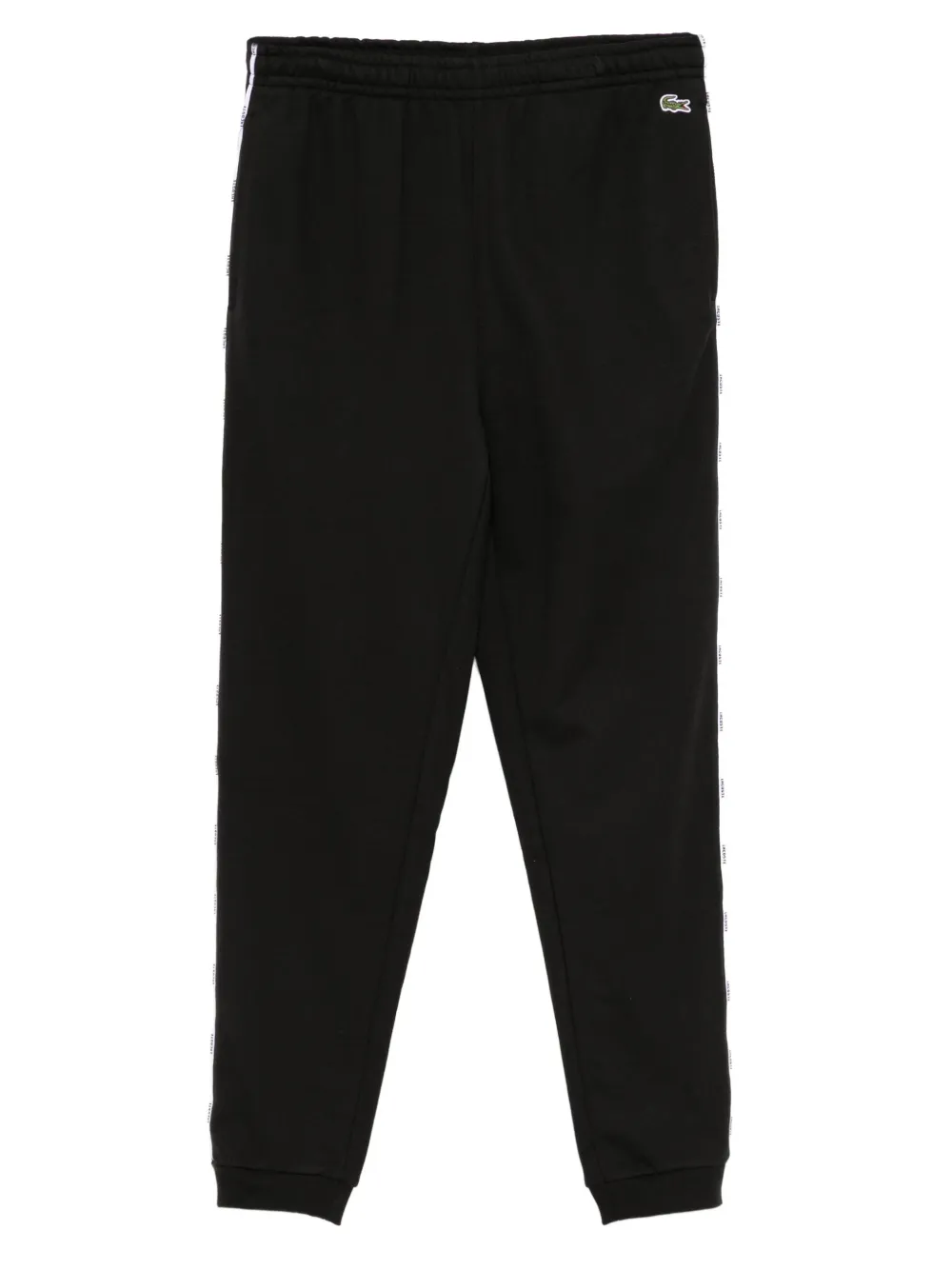 Lacoste Katoenen trainingsbroek met logo afwerking Zwart