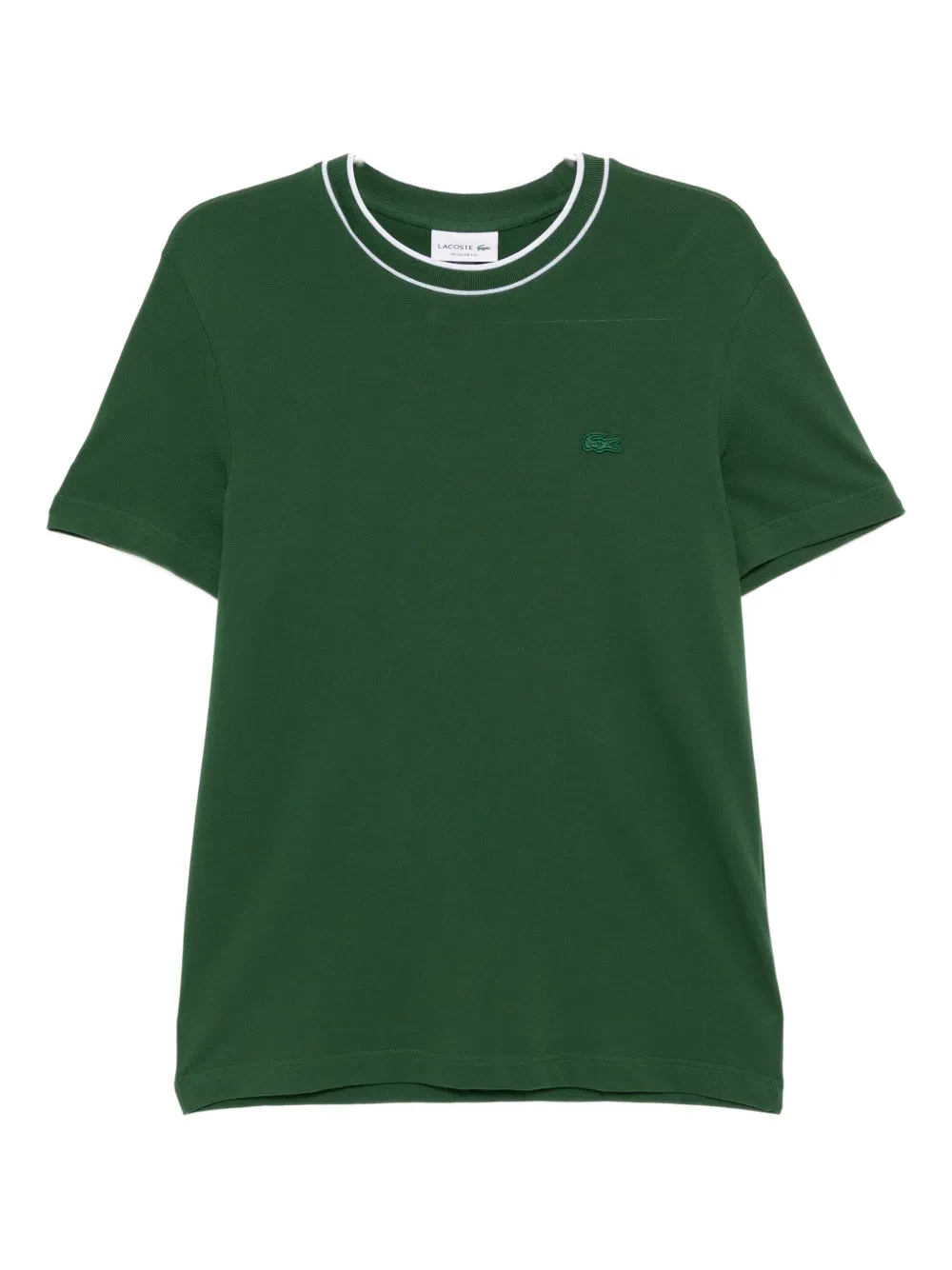Lacoste T-shirt met geborduurd logo Groen