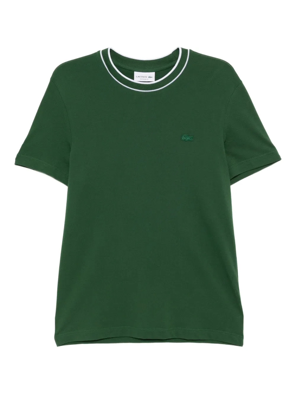 Lacoste t-shirt à logo brodé | vert | Image 1