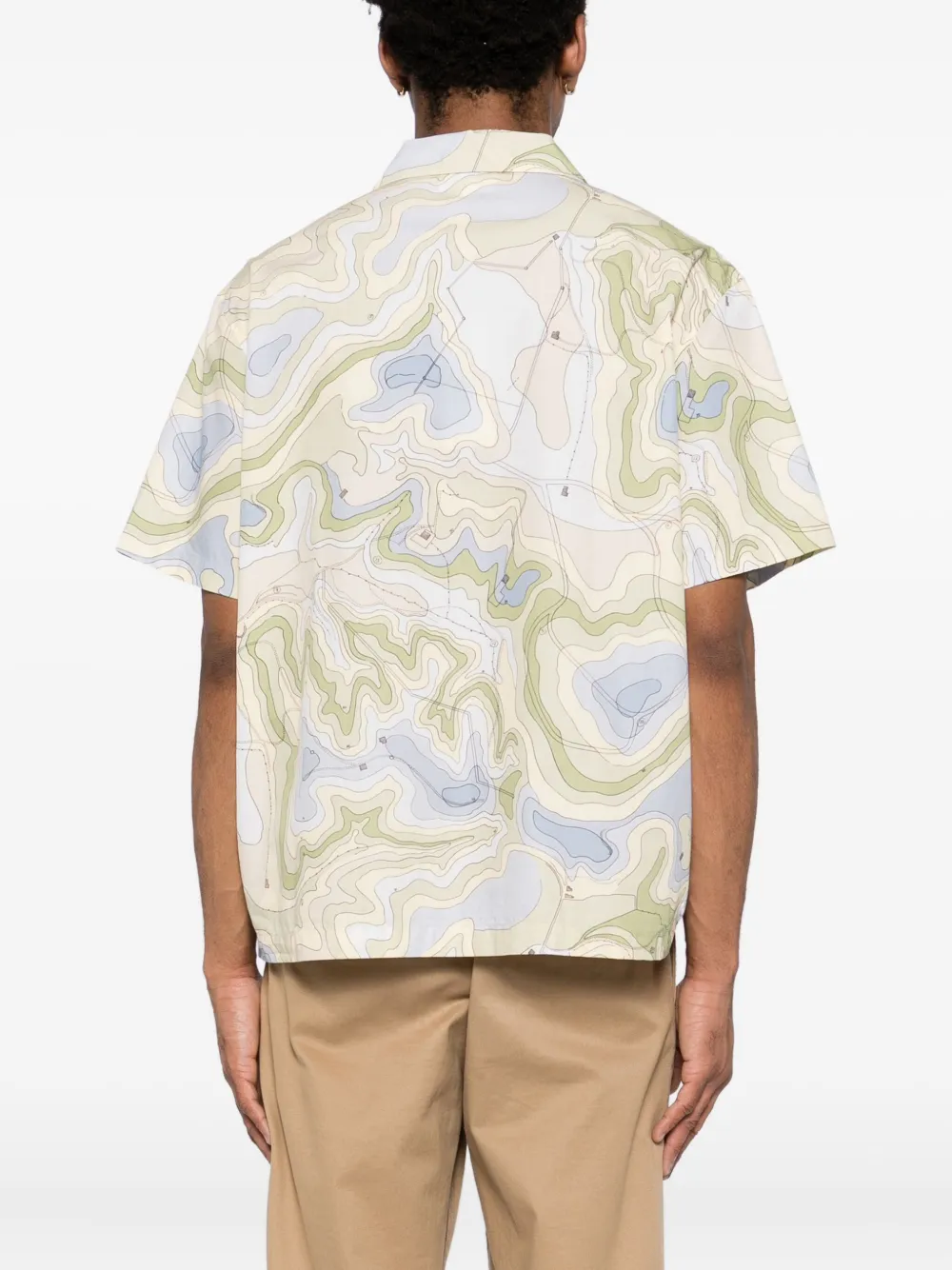 Lacoste Overhemd met geborduurd logo Beige