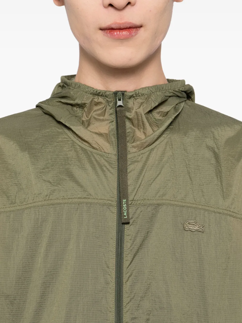 Lacoste Jack met geborduurd logo Groen