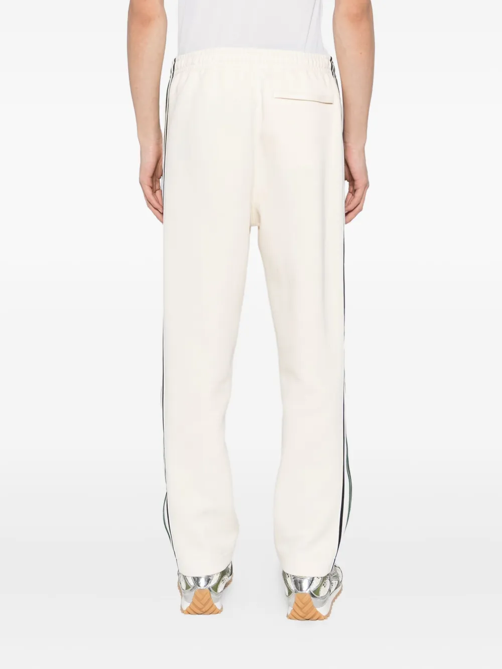 Lacoste Broek van katoenblend Beige