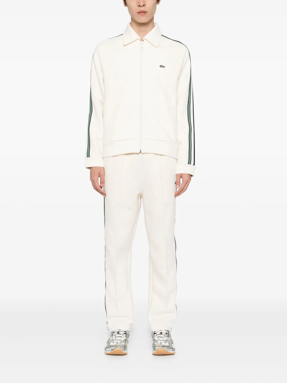 Lacoste Broek van katoenblend - Beige