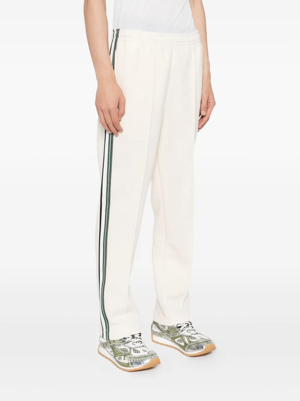 Lacoste Broek van katoenblend Beige