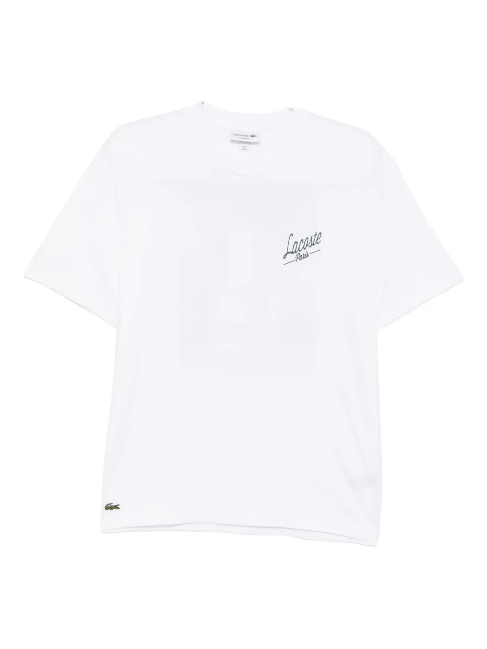 Lacoste T-shirt met logoprint Wit